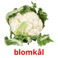 blomkål picture flashcards