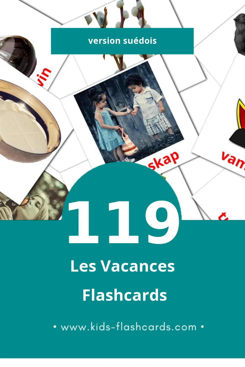 Flashcards Visual Högtider pour les tout-petits (119 cartes en Suédois)