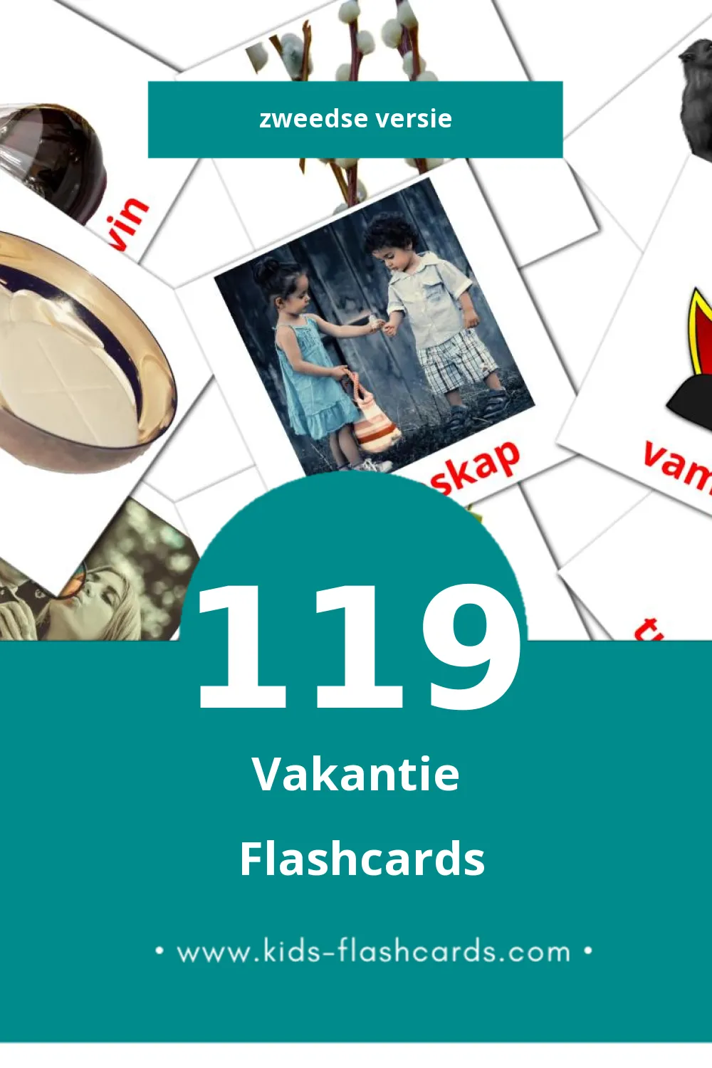 Visuele Högtider Flashcards voor Kleuters (119 kaarten in het Zweeds)