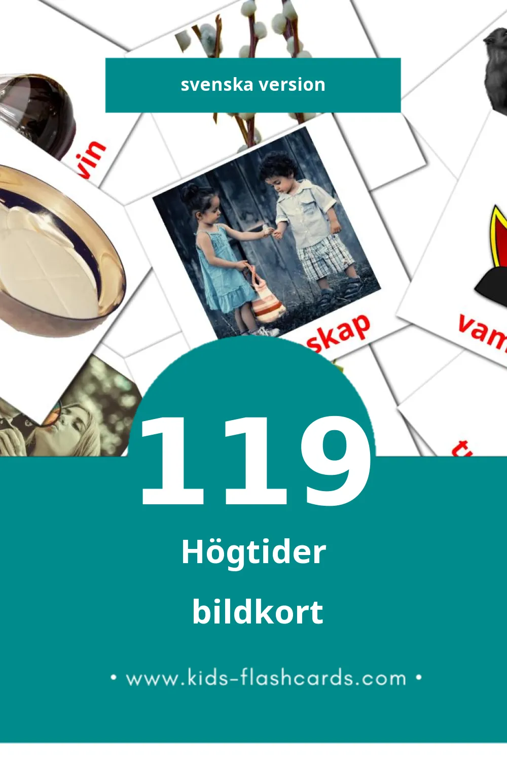 Visuella Högtider för småbarn (119 bildkort för barn på Svenska)
