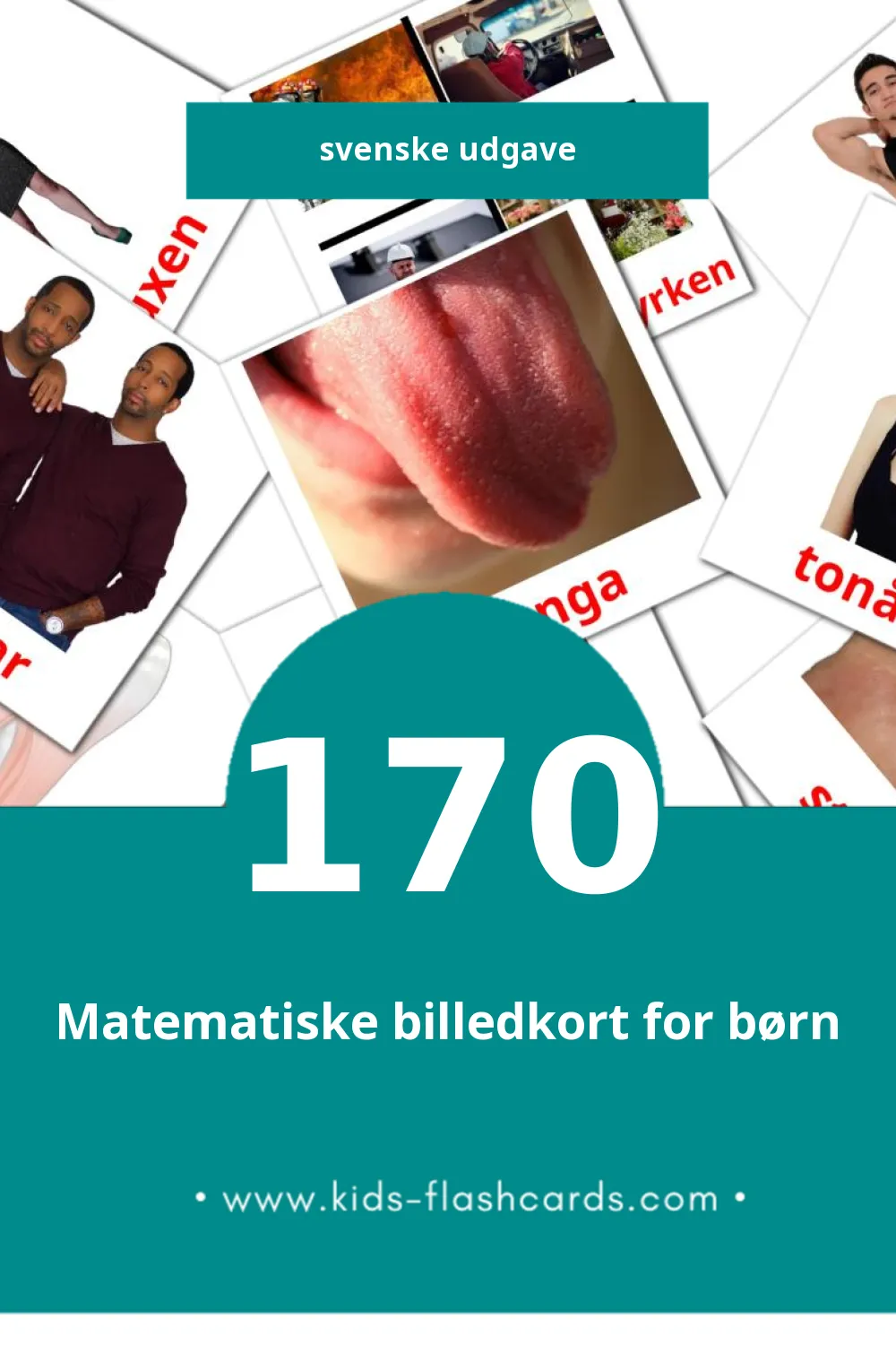 Visuelle billedkort for børn om Folk til småbørn (170 kort på Svenske)