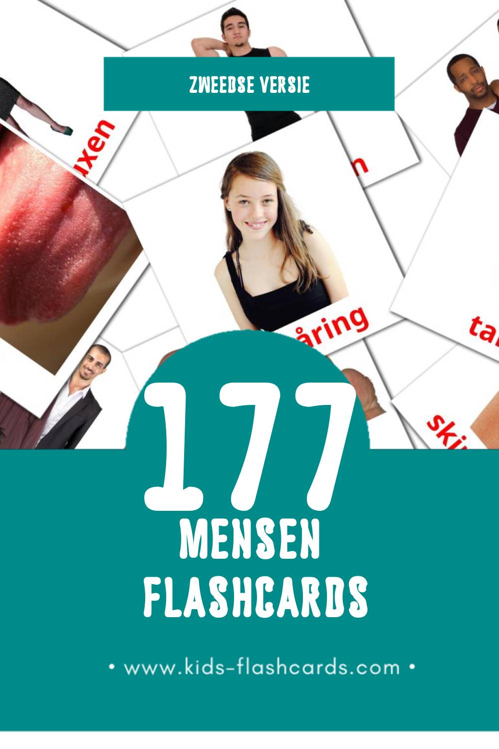 Visuele Folk Flashcards voor Kleuters (177 kaarten in het Zweeds)