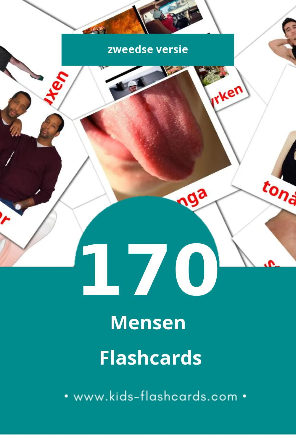 Visuele Folk Flashcards voor Kleuters (170 kaarten in het Zweeds)