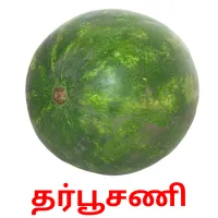 தர்பூசணி picture flashcards