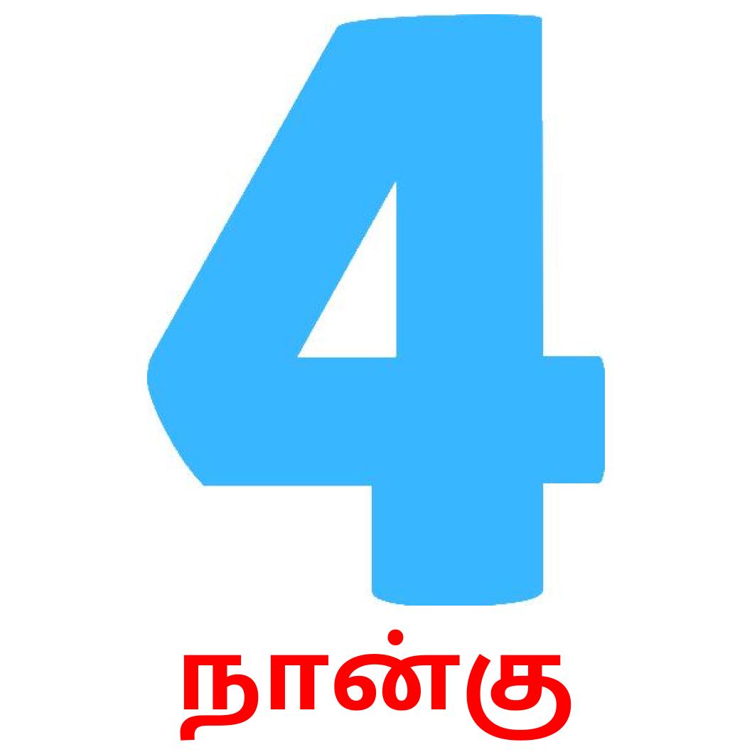 TAMIL Numbers in Words Counting Flashcards Learn Tamil -  Sweden