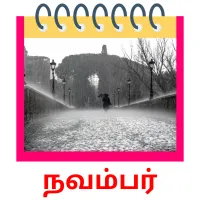 நவம்பர் picture flashcards