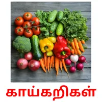 காய்கறிகள் flashcards illustrate