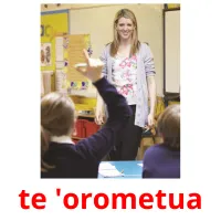 te 'orometua billedkort for børn med billeder