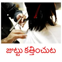 జుట్టు కత్తించుట Bildkarteikarten