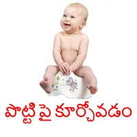 పొట్టి పై కూర్చోవడం Bildkarteikarten