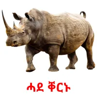 ሓደ ቐርኑ billedkort for børn med billeder