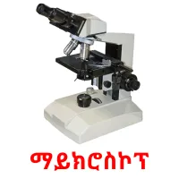 ማይክሮስኮፕ flashcards illustrate