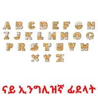 ናይ ኢንግሊዝኛ ፊደላት flashcards illustrate