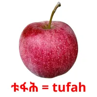 ቱፋሕ = tufah billedkort for børn med billeder