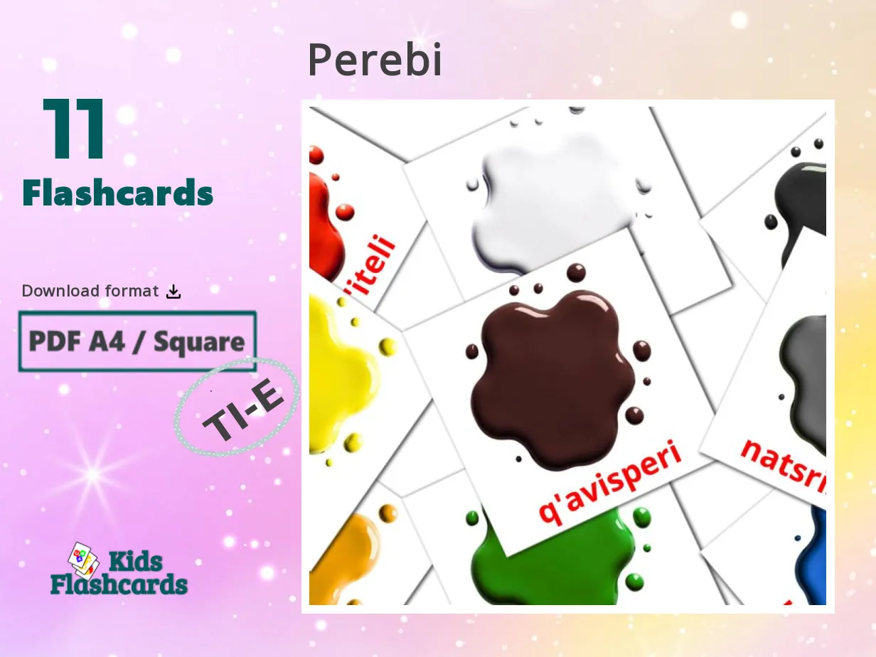 11 FREE Tigrigna(Eritrea) Colors and shapes Flashcards | PDF