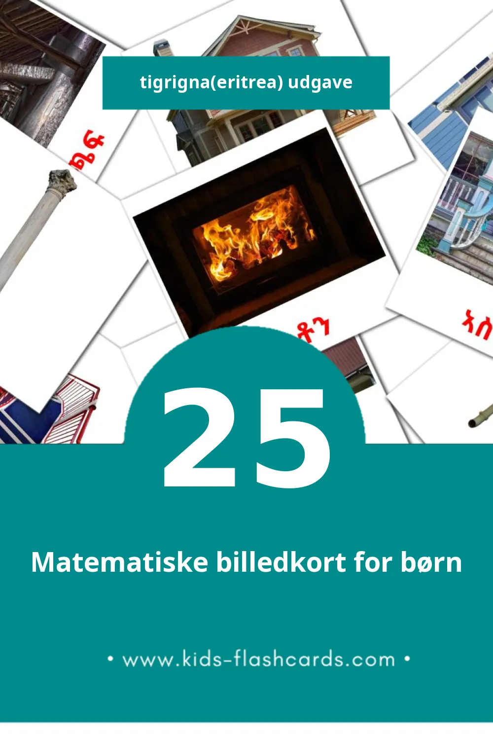 ገዛ lasten kuvakortit pikkulapsille (25 korttia Tigrigna(eritrea))