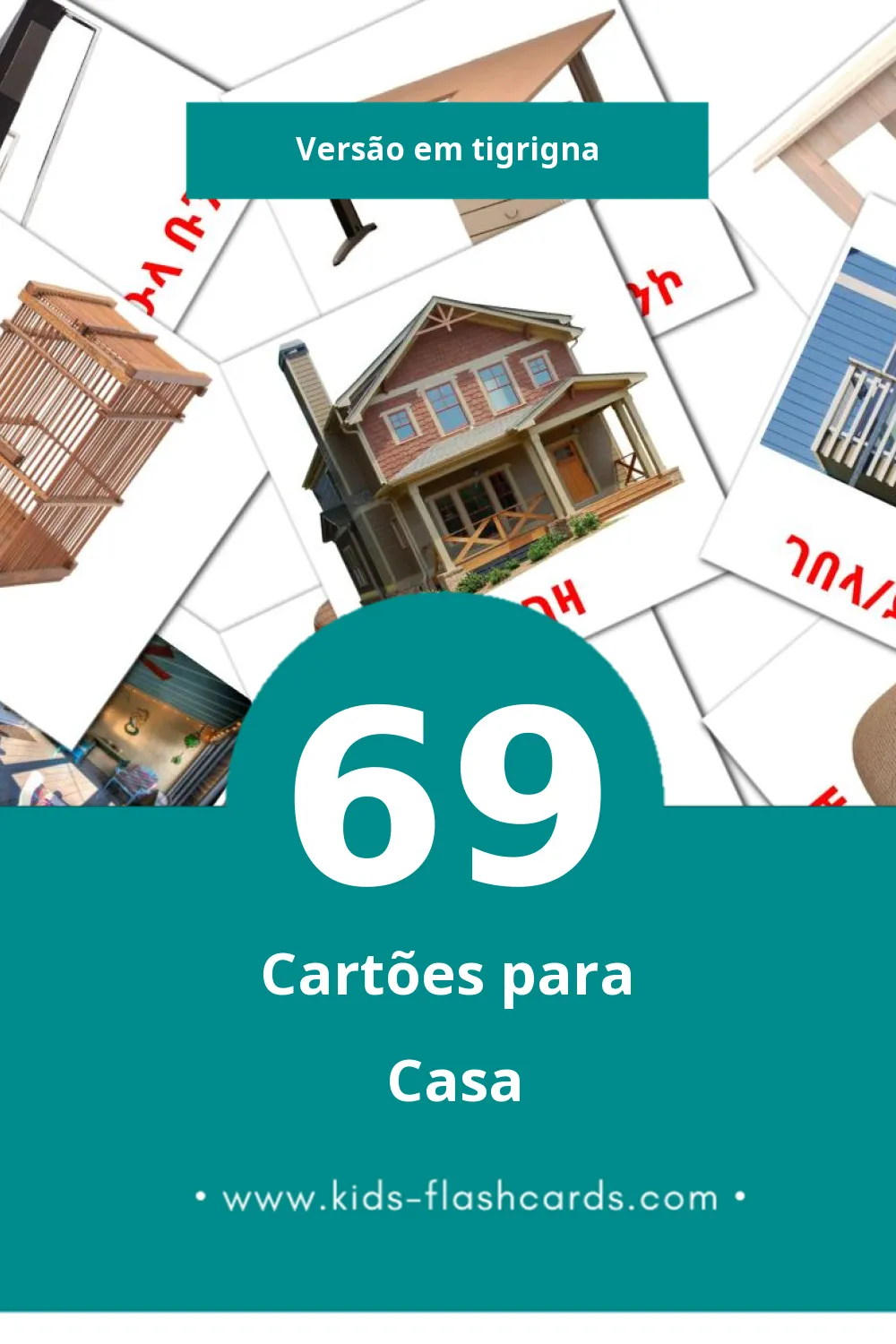 Flashcards de ገዛ Visuais para Toddlers (69 cartões em Tigrigna)