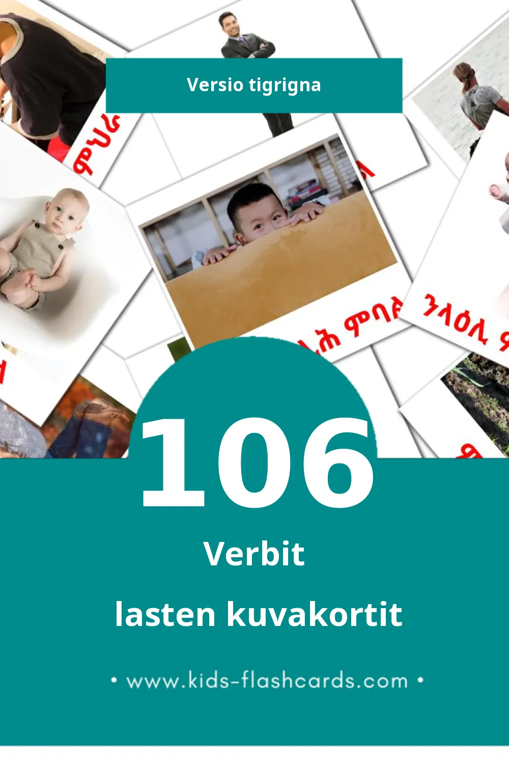 ግሲ lasten kuvakortit pikkulapsille (106 korttia Tigrignaksi)
