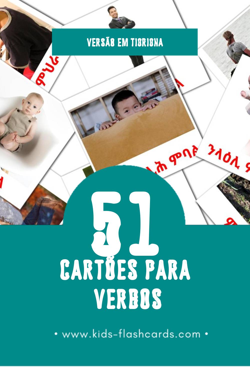 Flashcards de ግሲ Visuais para Toddlers (51 cartões em Tigrigna)