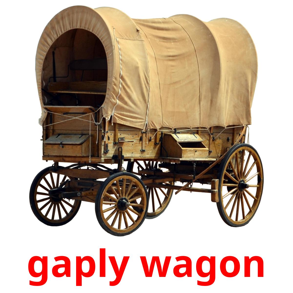 gaply wagon Bildkarten für Kinder