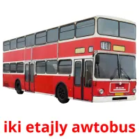 iki etajly awtobus picture flashcards