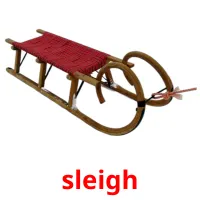 sleigh picture flashcards