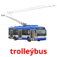 trolleýbus picture flashcards