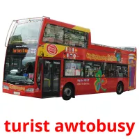 turist awtobusy picture flashcards