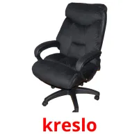 kreslo picture flashcards