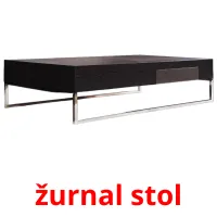 žurnal stol picture flashcards