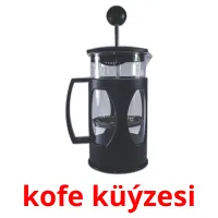 kofe küýzesi Tarjetas didacticas