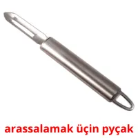 arassalamak üçin pyçak billedkort for børn med billeder