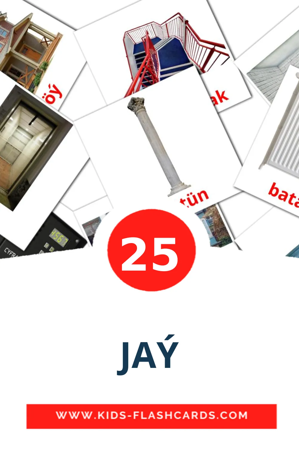 25 carte illustrate di JAÝ per la scuola materna in Turkmenisch