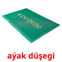 aýak düşegi flashcards illustrate