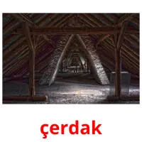 çerdak flashcards illustrate