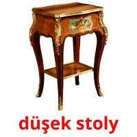 düşek stoly billedkort for børn med billeder