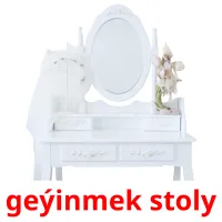 geýinmek stoly billedkort for børn med billeder
