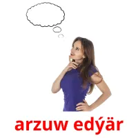 arzuw edýär picture flashcards