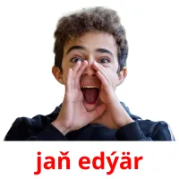 jaň edýär picture flashcards