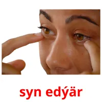 syn edýär picture flashcards