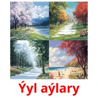 Ýyl aýlary picture flashcards