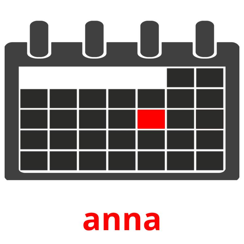 anna flashcards illustrate