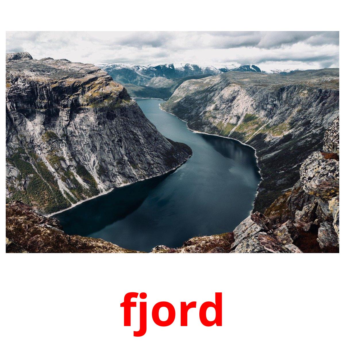 fjord Bildkarteikarten