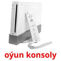 oýun konsoly Bildkarten für Kinder