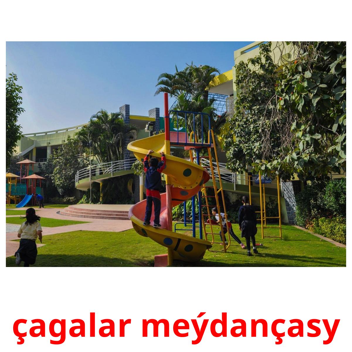 çagalar meýdançasy billedkort for børn med billeder