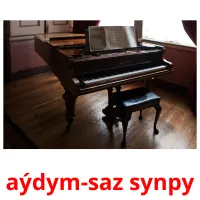 aýdym-saz synpy billedkort for børn med billeder