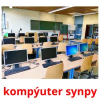 kompýuter synpy billedkort for børn med billeder