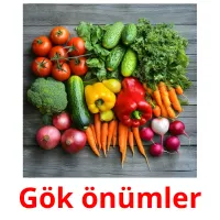 Gök önümler picture flashcards