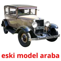 eski model araba Tarjetas didacticas