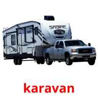 karavan picture flashcards